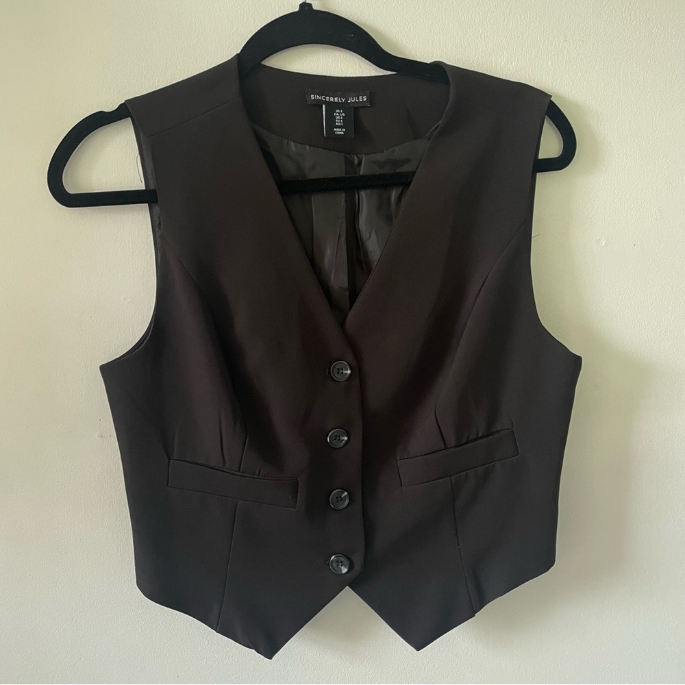 Sincerely Jules Black Vest